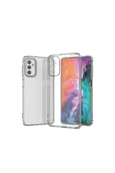 CEPCASE    Samsung Galaxy M23 Kılıf Darbelere Dayanıklı Dört Köşe Airbag 2mm Anti Shock Silikon