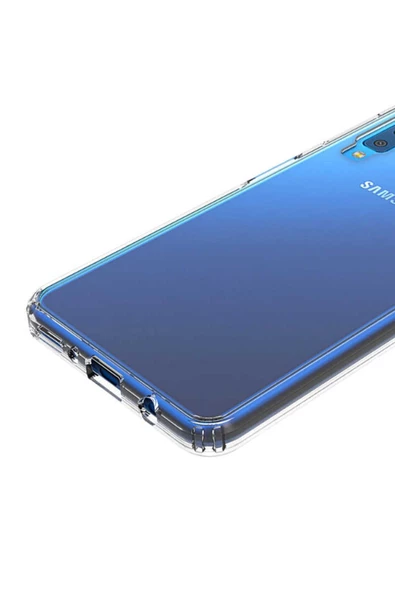 CEPCASE    Samsung Galaxy A7 2018 Kılıf Darbelere Dayanıklı Dört Köşe Airbag 2mm Anti Shock Silikon - Resim 4