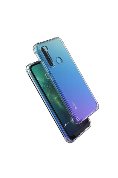 CEPCASE    Xiaomi Redmi Note 8t Kılıf Darbelere Dayanıklı Dört Köşe Airbag 2mm Anti Shock Silikon