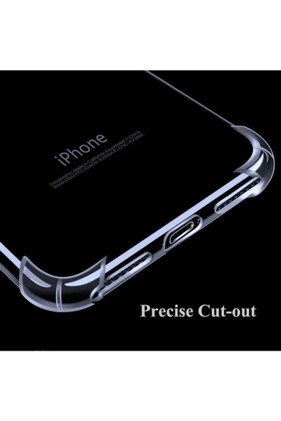 CEPCASE    Iphone 8 Plus Kılıf Darbelere Dayanıklı Dört Köşe Airbag 2mm Anti Shock Silikon - Resim 4