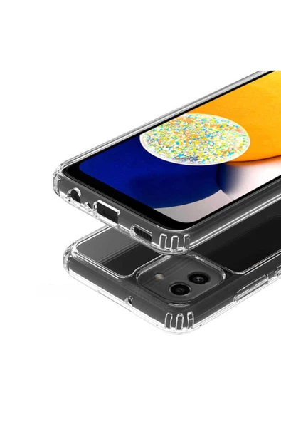 CEPCASE    Samsung Galaxy A03 Kılıf Darbelere Dayanıklı Dört Köşe Airbag 2mm Anti Shock Silikon - Resim 4