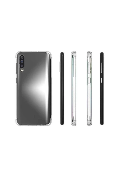 CEPCASE    Samsung Galaxy A70 Kılıf Darbelere Dayanıklı Dört Köşe Airbag 2mm Anti Shock Silikon - Resim 5