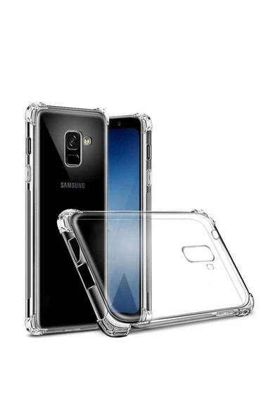 CEPCASE    Samsung Galaxy J6 Kılıf Darbelere Dayanıklı Dört Köşe Airbag 2mm Anti Shock Silikon