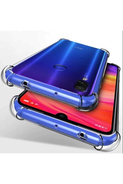 CEPCASE    Xiaomi Redmi Note 7 Kılıf Darbelere Dayanıklı Dört Köşe Airbag 2mm Anti Shock Silikon