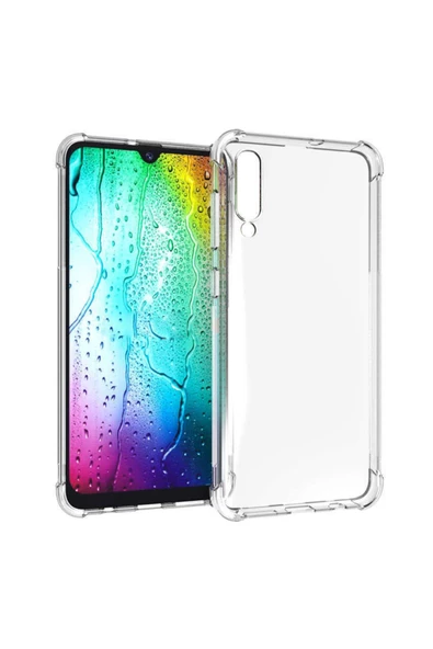 CEPCASE    Samsung Galaxy A70 Kılıf Darbelere Dayanıklı Dört Köşe Airbag 2mm Anti Shock Silikon - Resim 2
