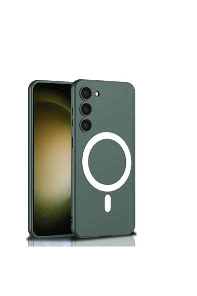 CEPCASE    Samsung Galaxy S23 Kılıf Wireless Şarj Özellikli Magsafe Mıknatıslı Ince Zarif Silikon Kapak ürün görseli
