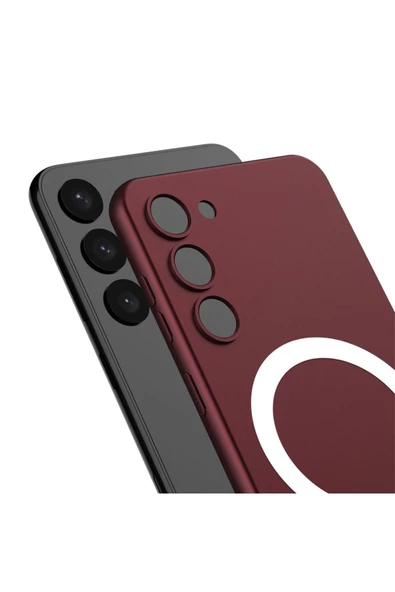 CEPCASE    Samsung Galaxy S23 Kılıf Wireless Şarj Özellikli Magsafe Mıknatıslı Ince Zarif Silikon Kapak - Resim 6