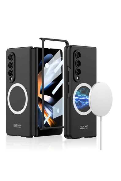 CEPCASE    Samsung Galaxy Z Fold 4 Kılıf Wireless Şarj Özellikli Magsafe Ultra Ince Kapak