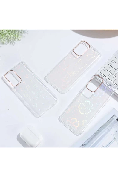 CEPCASE    Xiaomi Redmi Note 11t 5g Kılıf Desenli Parlayan Fosforlu Renk Geçişli Shiny Kapak - Resim 3