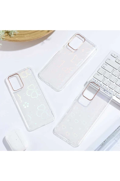 CEPCASE    Xiaomi Redmi 10 Kılıf Desenli Parlayan Fosforlu Renk Geçişli Shiny Kapak - Resim 3