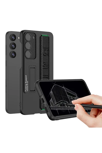 CEPCASE    Samsung Galaxy S23 Plus Kılıf El Tutmalı Standlı Luxury Slim Style Orjinal Kalıp Kapak - Resim 6