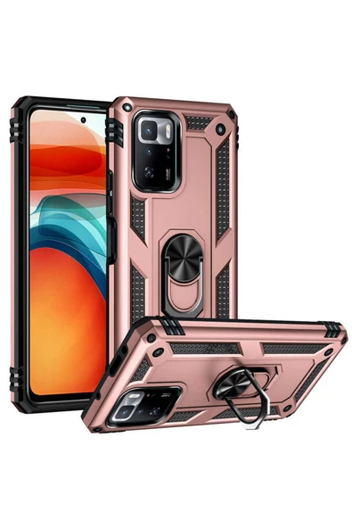 CEPCASE    Xiaomi Poco X3 Gt Kılıf Standlı Magnet Mıknatıslı Yüzük Armored Zırhlı Kapak ürün görseli