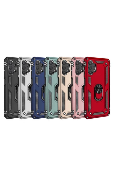 CEPCASE    Samsung Galaxy A32 5g Kılıf Standlı Magnet Mıknatıslı Yüzük Armored Zırhlı Kapak - Resim 5