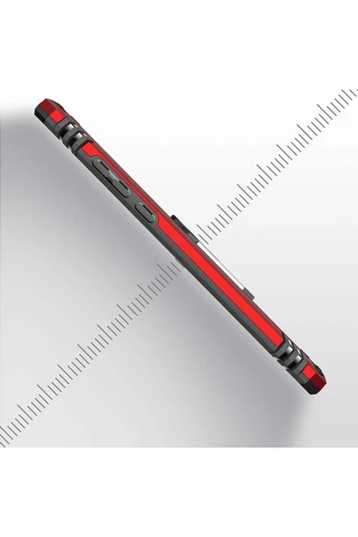 CEPCASE    Huawei P30 Lite Kılıf Standlı Magnet Mıknatıslı Yüzük Armored Zırhlı Kapak - Resim 4