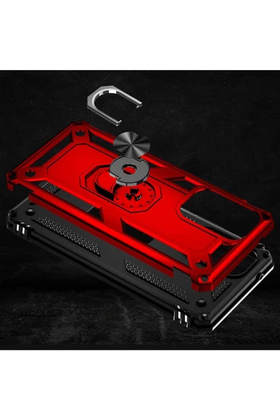 CEPCASE    Samsung Galaxy A53 5g Kılıf Standlı Magnet Mıknatıslı Yüzük Armored Zırhlı Kapak - Resim 6