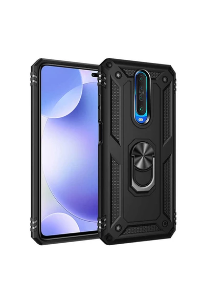 CEPCASE    Xiaomi Poco X2 Kılıf Standlı Magnet Mıknatıslı Yüzük Armored Zırhlı Kapak ürün görseli