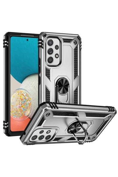 CEPCASE    Samsung Galaxy A53 5g Kılıf Standlı Magnet Mıknatıslı Yüzük Armored Zırhlı Kapak ürün görseli