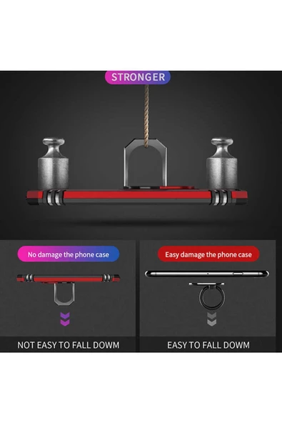 CEPCASE    Iphone 5 Kılıf Standlı Magnet Mıknatıslı Yüzük Armored Zırhlı Kapak - Resim 6
