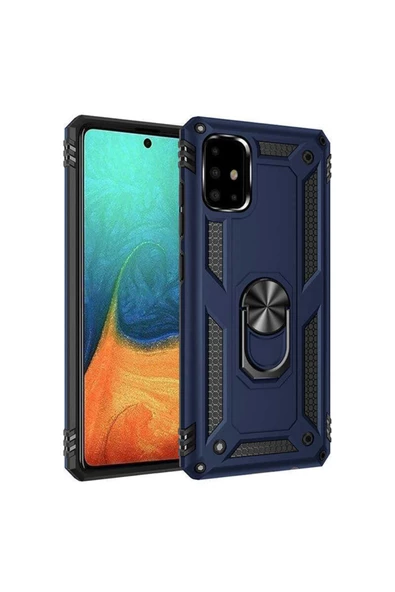 CEPCASE    Samsung Galaxy A71 Kılıf Standlı Magnet Mıknatıslı Yüzük Armored Zırhlı Kapak ürün görseli