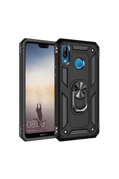 CEPCASE    Huawei P20 Lite Kılıf Standlı Magnet Mıknatıslı Yüzük Armored Zırhlı Kapak ürün görseli