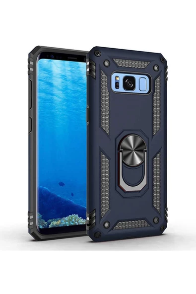 CEPCASE    Samsung Galaxy S8 Kılıf Standlı Magnet Mıknatıslı Yüzük Armored Zırhlı Kapak ürün görseli