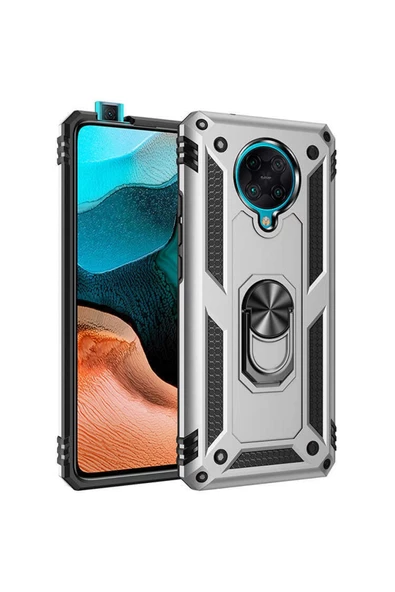 CEPCASE    Xiaomi Redmi K30 Pro Kılıf Standlı Magnet Mıknatıslı Yüzük Armored Zırhlı Kapak ürün görseli