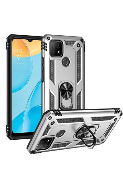 CEPCASE    Oppo A15 Kılıf Standlı Magnet Mıknatıslı Yüzük Armored Zırhlı Kapak ürün görseli