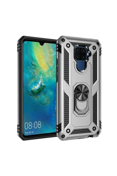 CEPCASE    Huawei Mate 30 Lite Kılıf Standlı Magnet Mıknatıslı Yüzük Armored Zırhlı Kapak ürün görseli