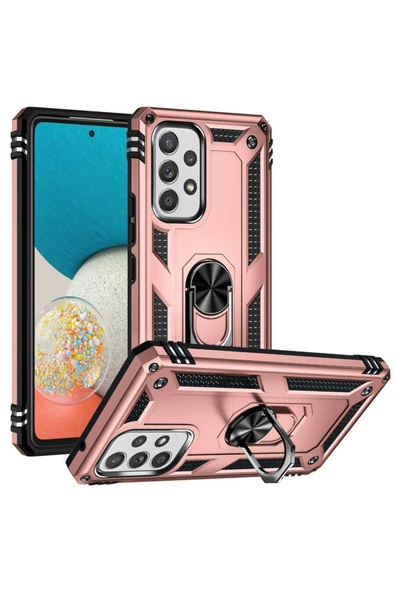 CEPCASE    Samsung Galaxy A53 5g Kılıf Standlı Magnet Mıknatıslı Yüzük Armored Zırhlı Kapak ürün görseli