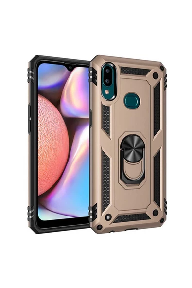CEPCASE    Samsung Galaxy A10s Kılıf Standlı Magnet Mıknatıslı Yüzük Armored Zırhlı Kapak ürün görseli