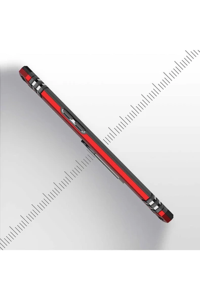 CEPCASE    Oppo Reno 4 Lite Kılıf Standlı Magnet Mıknatıslı Yüzük Armored Zırhlı Kapak - Resim 4