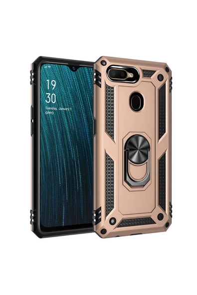 CEPCASE    Oppo A12 Kılıf Standlı Magnet Mıknatıslı Yüzük Armored Zırhlı Kapak ürün görseli 1
