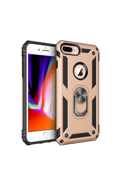 CEPCASE    Iphone 7 Plus Kılıf Standlı Magnet Mıknatıslı Yüzük Armored Zırhlı Kapak ürün görseli