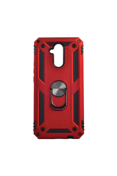 CEPCASE    Huawei Mate 20 Lite Kılıf Standlı Magnet Mıknatıslı Yüzük Armored Zırhlı Kapak - Resim 2