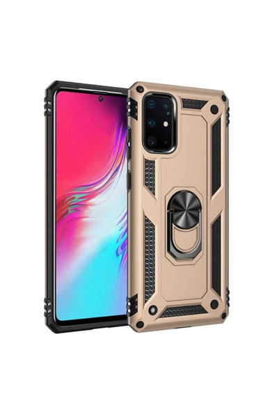 CEPCASE    Samsung Galaxy S20 Plus Kılıf Standlı Magnet Mıknatıslı Yüzük Armored Zırhlı Kapak ürün görseli
