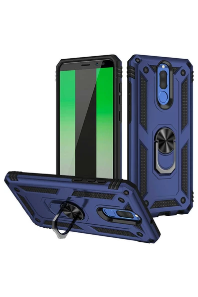 CEPCASE    Huawei Mate 10 Lite Kılıf Standlı Magnet Mıknatıslı Yüzük Armored Zırhlı Kapak ürün görseli 1