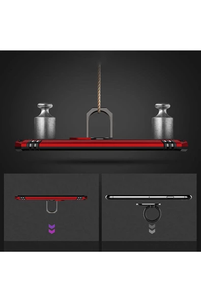 CEPCASE    Samsung Galaxy S20 Plus Kılıf Standlı Magnet Mıknatıslı Yüzük Armored Zırhlı Kapak - Resim 6