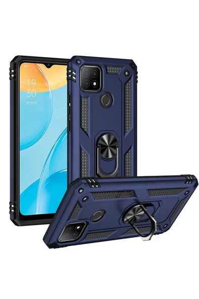 CEPCASE    Oppo A15 Kılıf Standlı Magnet Mıknatıslı Yüzük Armored Zırhlı Kapak ürün görseli