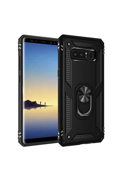 CEPCASE    Samsung Galaxy Note 8 Kılıf Standlı Magnet Mıknatıslı Yüzük Armored Zırhlı Kapak ürün görseli