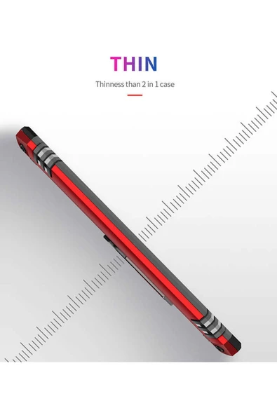 CEPCASE    Samsung Galaxy A2 Core Kılıf Standlı Magnet Mıknatıslı Yüzük Armored Zırhlı Kapak - Resim 5