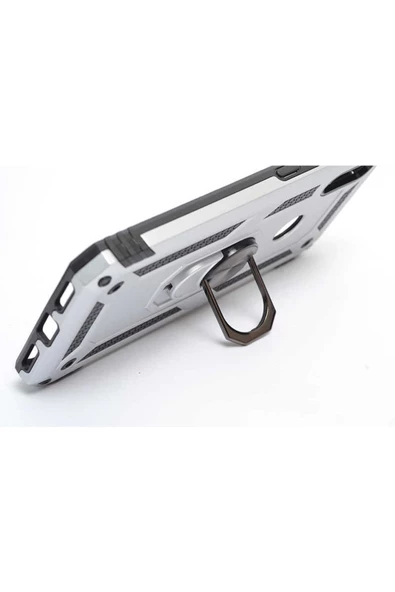 CEPCASE    Huawei Y6 Pro 2019 Kılıf Standlı Magnet Mıknatıslı Yüzük Armored Zırhlı Kapak - Resim 3