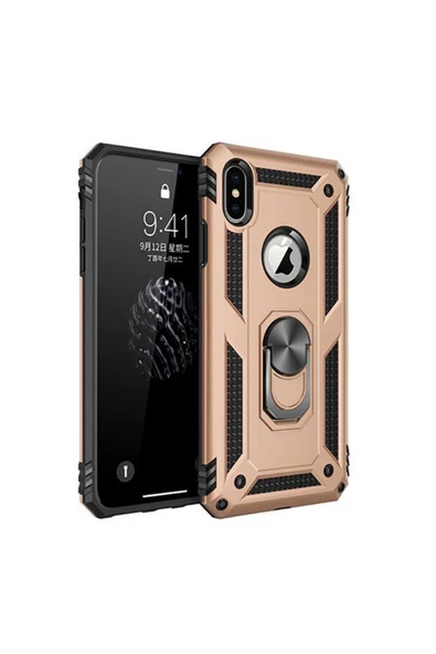 CEPCASE    Iphone X Kılıf Standlı Magnet Mıknatıslı Yüzük Armored Zırhlı Kapak ürün görseli