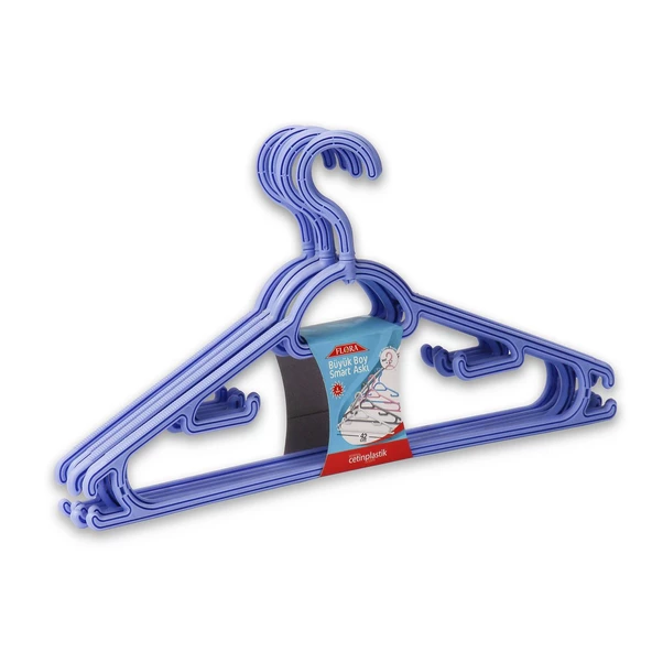 FLORA BÜYÜK BOY SMART ELBİSE ASKISI 6'LI 42 cm F312 - 3