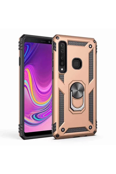 CEPCASE    Samsung Galaxy A9 2018 Kılıf Standlı Magnet Mıknatıslı Yüzük Armored Zırhlı Kapak ürün görseli