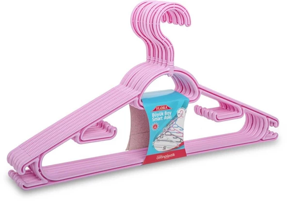 FLORA BÜYÜK BOY SMART ELBİSE ASKISI 6'LI 42 cm F312 - 8