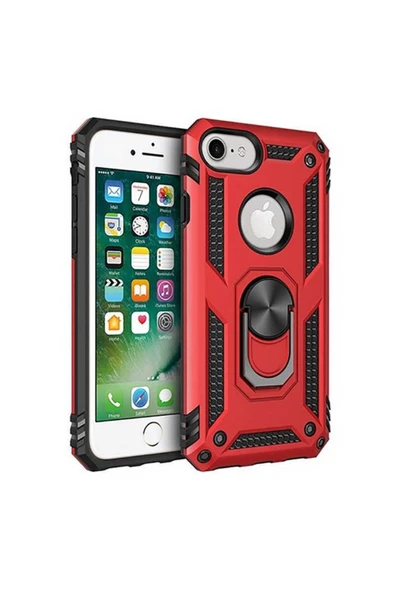 CEPCASE    Iphone 8 Kılıf Standlı Magnet Mıknatıslı Yüzük Armored Zırhlı Kapak ürün görseli