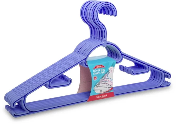 FLORA BÜYÜK BOY SMART ELBİSE ASKISI 6'LI 42 cm F312 - 7
