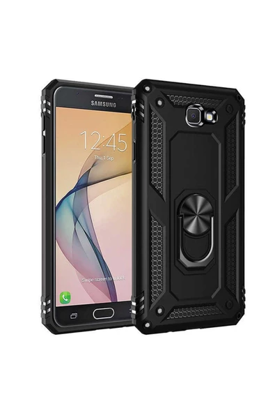 CEPCASE    Samsung Galaxy J7 Prime Kılıf Standlı Magnet Mıknatıslı Yüzük Armored Zırhlı Kapak ürün görseli