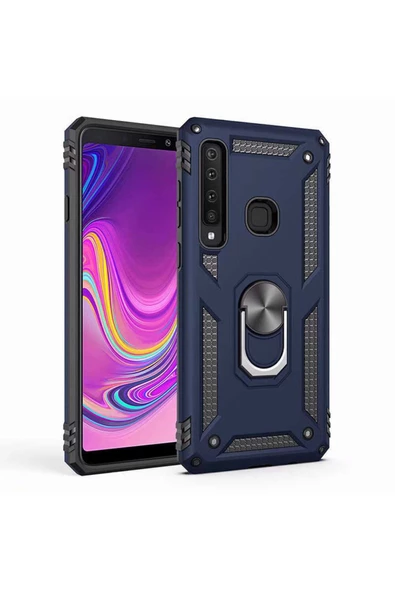 CEPCASE    Samsung Galaxy A9 2018 Kılıf Standlı Magnet Mıknatıslı Yüzük Armored Zırhlı Kapak ürün görseli
