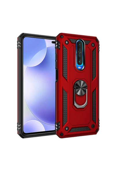 CEPCASE    Xiaomi Redmi K30 Kılıf Standlı Magnet Mıknatıslı Yüzük Armored Zırhlı Kapak ürün görseli